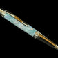 Sapphire Opal | Polished Chrome Glasgow Ballpoint Pen |  An Elegant Gift