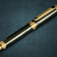Edinburgh “Signature Black Onyx” | Red Gold Fountain Pen | Handcrafted Black Resin