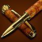 Kalaharí Sunset | Gold Rollerball Pen | Handmade Gift for Writers and Journalers | Luxury Pen by Highlander