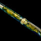 Handcrafted Luxury Gold Rollerball Pen, One of a Kind, Handmade in Colorado with Premium Hardware. Ink, Velvet Sleeve, and Pen Box Included. - HighlanderPen