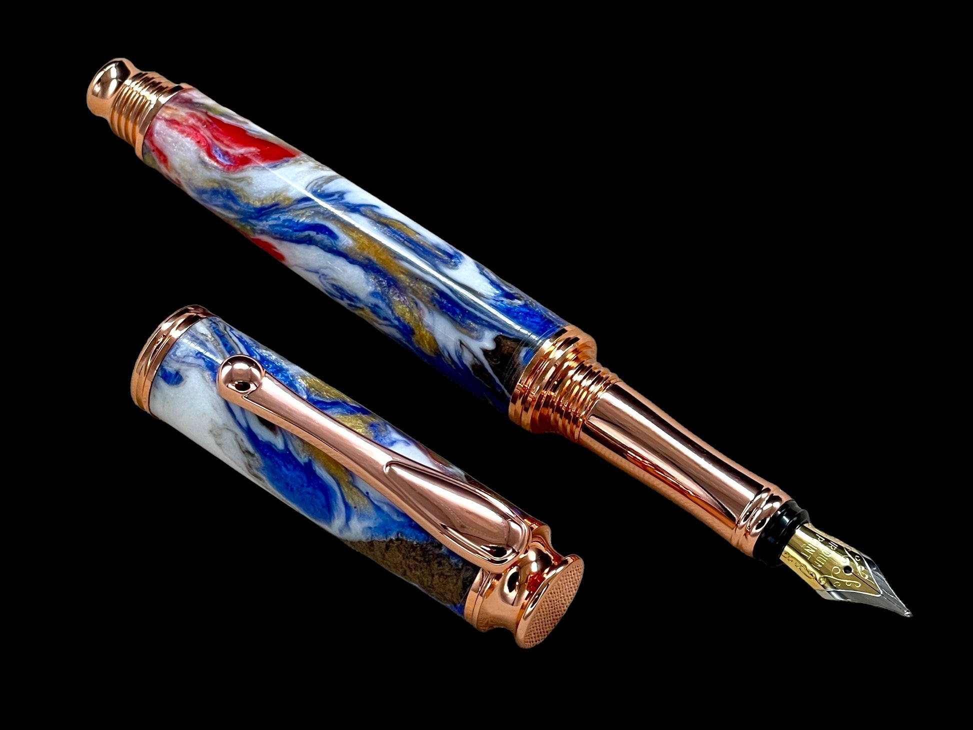 New Whimsical & Colorful, Luxury Handmade Copper Fountain Pen By Highlander Writing Instruments - HighlanderPen