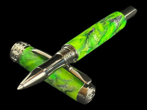 Striking Handcrafted Black Titanium  Rollerball Pen | Highlander