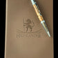 Museum Grade Exotic Thuya Burl Wood | Polished Chrome Ballpoint Pen | Hand Turned In Colorado