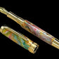 Handcrafted Luxury Gold Fountain Pen, One of a Kind, Handmade in Colorado with Premium Hardware. Ink, Converter, Sleeve, and Box Included. - HighlanderPen