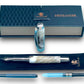 Elegant “Grey Marble” Black Titanium Fountain Pen, Artisan Handcrafted Writing Instrument. Converter, Ink, Sleeve & Box Included. - HighlanderPen