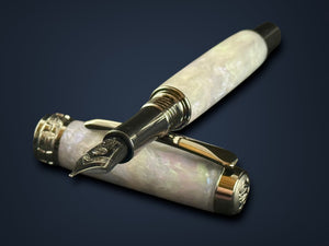 Black Opal | Black Titanium Fountain Pen | Highlander Collection