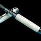 Elegant “Pearly Opal” Black Titanium Acrylic Fountain Pen, Artisan Handcrafted Writing Instrument. Converter, Ink, Sleeve & Box Included. - HighlanderPen