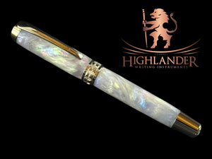 Mystic Opal | Black Titanium Rollerball Pen | Highlander Collection