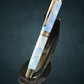 Amethyst Opal | Black Titanium Highlander Fountain Pen | An Elegant Gift
