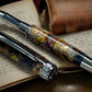 Elegant "Swirling Metals" Black Titanium Rollerball Pen, Artisan Handcrafted Writing Instrument. Handmade Custom in CO. One of a Kind. - HighlanderPen