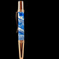 Rose Gold "Wintermint" Handmade Glasgow Ballpoint Pen. One of a Kind, Handcrafted by Highlander Pen in CO. Box, Ink, & Sleeve Included. [ML-BP-1202-02]