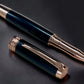 Exotic Gaboon Ebony, One of a Kind, Rose Gold, Handmade Rollerball Pen. Artisan Rare & Unique, Completely Handcrafted  in Co, USA. - HighlanderPen