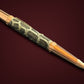 Authentic Burmese Python Red Gold Ballpoint Pen - Handmade Gifts From Colorado