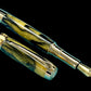 Striking “Gold and Black” Handcrafted Luxury Gold Fountain Pen, One of a Kind, Handmade in Colorado. Ink, Converter, Sleeve, & Box Included. - HighlanderPen