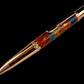 Rose Gold "Dragon Skin" Handmade Glasgow Ballpoint Pen. One of a Kind, Handcrafted by Highlander Pen in CO. Box, Ink, & Sleeve Included. [ML-BP-1130-02]