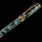 Rose Gold “Narwhals” Handmade Rollerball Pen. One of a Kind, Handcrafted by Highlander Pen in Colorado. Box, Sleeve, & Ink Included. [ML-RB-1213-01]