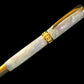 Handcrafted "Black Opal" Gold Fountain Pen by Highlander.  Perfect For Collectors and Writing Enthusiasts