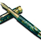 Timeless “British Racing Green” Handcrafted Luxury Gold Fountain Pen, One of a Kind, Handmade in CO. Ink, Converter, Sleeve, & Box Included. - HighlanderPen