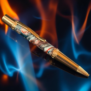 Red Gold “Fire and Ice" | Highlander Ball Point Pen | The Perfect Gift