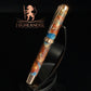 Dragon Skin – Red Gold Fountain Pen | Handmade by Highlander