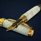 Sapphire Opal | Gold Fountain Pen | Highlander Collection