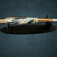 Elegant Blue/Pearl | Polished Chrome Glasgow Ballpoint Pen |  Handcrafted In Colorado