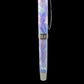 Black Titanium “Amethyst Opal” Handmade Fountain Pen, One of a Kind. Ink, Converter, Box & Sleeve Included. Handcrafted By Highlander Pen. [ML-FP-1219-01]