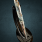 Elegant Blue/Pearl | Polished Chrome Glasgow Ballpoint Pen |  Handcrafted In Colorado