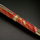 “Orangesicle Swirl”, One of a Kind, Gold Handmade Custom Rollerball Pen. Artisan Rare & Unique, Completely Handcrafted in Co, USA - HighlanderPen