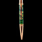 Red Gold "British Racing Green" Handmade Glasgow Ballpoint Pen. One of a Kind, Handcrafted by Highlander Pen. Box, Ink, & Sleeve Included. [ML-BP-1218-01]