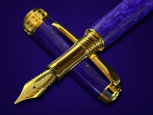 “Luxury handmade fountain pen, Highlander Crown Jewel Collection”