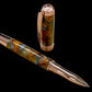 Striking “Molten Metals” Rose Gold Acrylic Rollerball Pen, Artisan Handcrafted Writing Instrument. Handmade Custom in CO USA. One of a Kind. - HighlanderPen