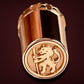Authentic Burmese Python Red Gold Ballpoint Pen - Handmade Gifts From Colorado