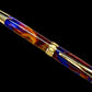 Striking “Maui Sunset” Gold Fountain Pen, Artisan Handcrafted Writing Instrument. Simple to Use. Handmade Custom in Colorado, One of a Kind. - HighlanderPen