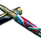 Whimsical “Color Explosion” Handcrafted Gold Rollerball Pen, One of a Kind, Handmade in Colorado. Ink, Velvet Sleeve, and Pen Box Included. - HighlanderPen