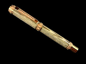 Wenge Imperial | Exotic Wenge Wood | Red Gold Fountain Pen