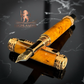 Exotic Thuya Burl Wood Red Gold Fountain Pen | Handcrafted In Colorado