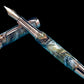 Striking “Molten Metals” Acrylic Rose Gold Fountain Pen, One of a Kind, Handmade in Colorado. Ink, Converter, Pen Sleeve & Box Included. - HighlanderPen