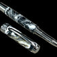 Black Titanium Handmade Acrylic Rollerball Pen. Luxury, Handcrafted in Colorado. Ink, Box & Sleeve Included, by Highlander Pen. [ML-RB-1010-01]