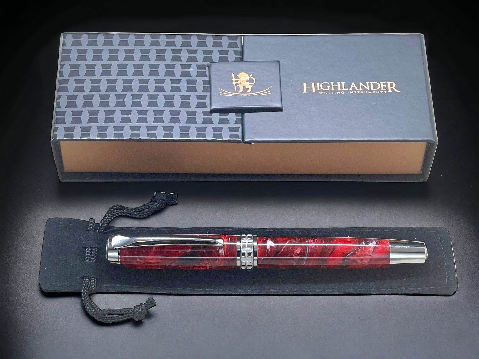 One of a Kind, Handmade Custom Black Titanium Rollerball Pen. Artisan Rare & Unique, Completely Handcrafted in Colorado, USA. - HighlanderPen