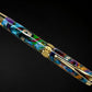 Gold Rollerball Pen, Artisan Handcrafted Writing Instrument. Handmade with Custom Hardware in Colorado. One of a Kind. “Color Explosion” - HighlanderPen