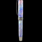 Black Titanium “Amethyst Opal” Handmade Fountain Pen, One of a Kind. Ink, Converter, Box & Sleeve Included. Handcrafted By Highlander Pen. [ML-FP-1219-01]