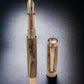 “Bethlehem Olivewood”, Rose Gold Fountain Pen, Artisan Handcrafted Writing Instrument. Simple to Use. Handmade in CO with Custom Hardware. - HighlanderPen