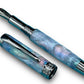 Elegant “Black Opal” Black Titanium Fountain Pen, Artisan Handcrafted Writing Instrument. Converter, Ink, Sleeve & Box Included. - HighlanderPen