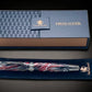 Red Swirl, One of a Kind, Handmade Custom Black Titanium Rollerball Pen. Artisan Rare & Unique, Completely Handcrafted in Colorado, USA. - HighlanderPen