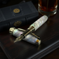 Mystic Opal 2 | Black Titanium Fountain Pen | Handcrafted by Highlander