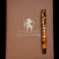 Highlander Exotic Thuya Burl Wood Red Gold Fountain Pen - The Perfect Gift