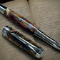 Elegant "Swirling Metals" Black Titanium Rollerball Pen, Artisan Handcrafted Writing Instrument. Handmade Custom in CO. One of a Kind. - HighlanderPen