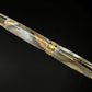 “Peach Swirl”, One of a Kind Gold SKYE, Handmade Custom Acrylic Rollerball Pen. Artisan Rare & Unique, Completely Handcrafted  in Co, USA - HighlanderPen