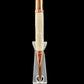 Handcrafted "Pearly Opal" Red Gold Ballpoint Pen.